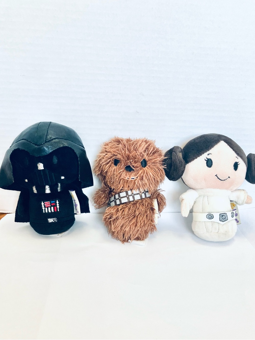 Hallmark Itty Bittys Star Wars Plush Lot(3) Darth Chewbacca Leia 5in Read